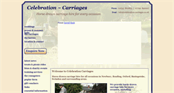 Desktop Screenshot of celebration-carriages.co.uk