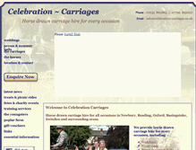 Tablet Screenshot of celebration-carriages.co.uk